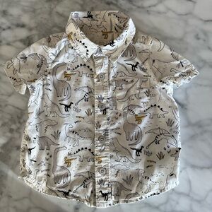 Baby Gap Dino Cotton s/s Button Down